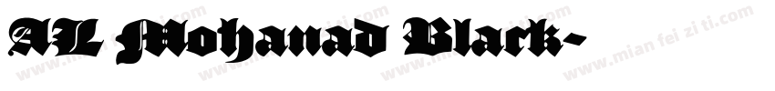 AL Mohanad Black字体转换